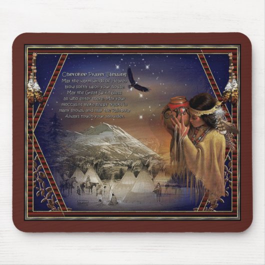 Cherokee Blessing Muismat Native American (Voorkant)