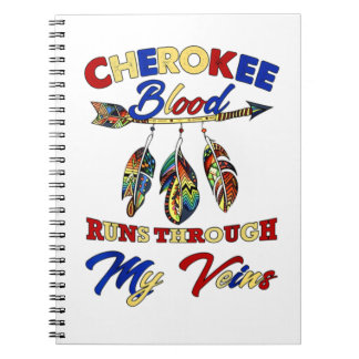 Cherokee Bloed loopt door mijn vinnen Gift Notitieboek