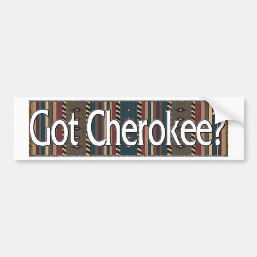 Cherokee Bumpersticker (Voorkant)