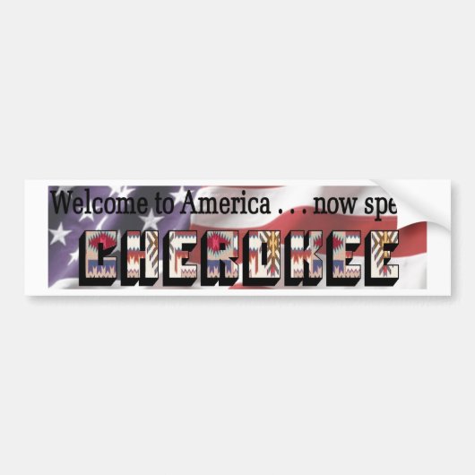 Cherokee Bumpersticker (Voorkant)