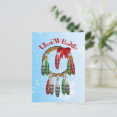 Cherokee Christmas Dream Catcher Briefkaart (Staand voorkant)