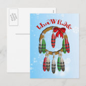 Cherokee Christmas Dream Catcher Carte postale (Devant / Derrière)