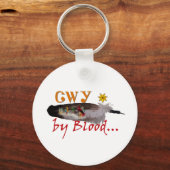 Cherokee door bloed sleutelhanger (Voorkant)