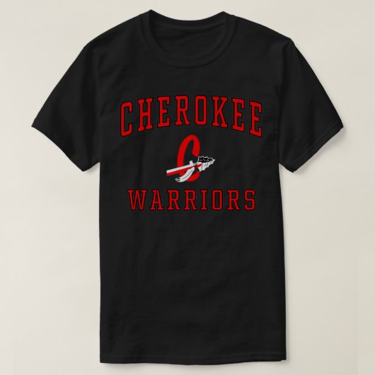 Cherokee High School Warriors Premium T-shirt (Design voorkant)