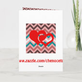 Cherokee I houdt van u kaardt Feestdagen Kaart (Achterkant)