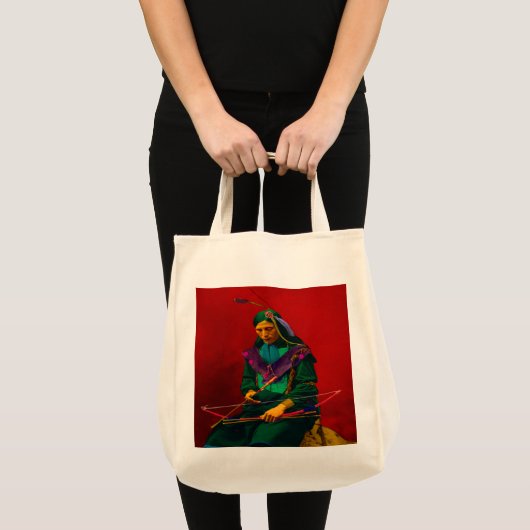 Cherokee Indian Pop Art Grand Sac fourre-tout (Devant (produit))