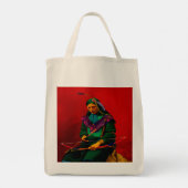Cherokee Indian Pop Art Grand Sac fourre-tout (Dos)