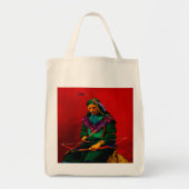 Cherokee Indian Pop Art Grand Sac fourre-tout (Devant)