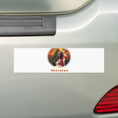 Cherokee Indisch art. Bumpersticker (Op auto)