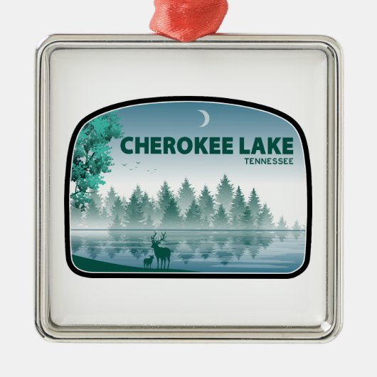 Cherokee Lake Tennessee Deer Metalen Ornament (Voorkant)