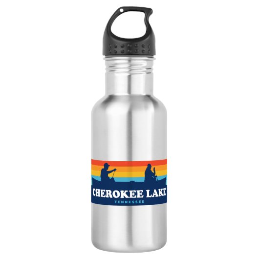 Cherokee Lake Tennessee kano Waterfles (Voorkant)