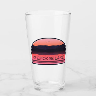 Cherokee Lake Tennessee Red Sunrise Glas