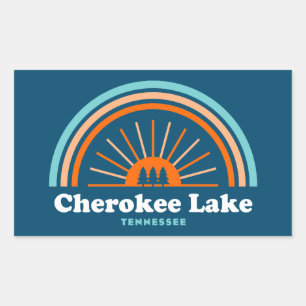 Cherokee Lake Tennessee Regenboog Rechthoekige Sticker
