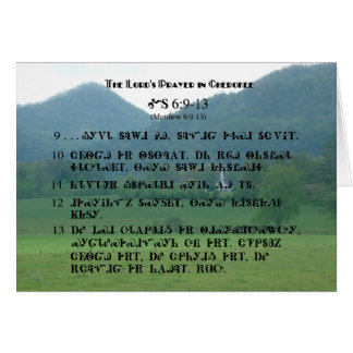 Cherokee Lord's Prayer bij Wolf Fork Valley