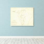 Cherokee Map Canvas Afdruk (Insitu (Houten vloer))