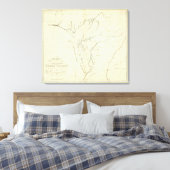 Cherokee Map Canvas Afdruk (Insitu (Slaapkamer))