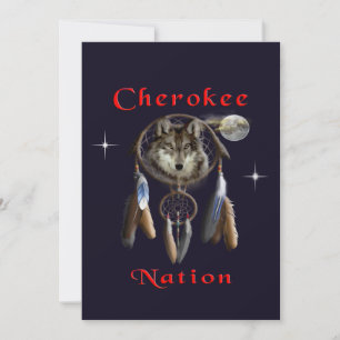 Cherokee natie bedankkaart