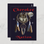 Cherokee natie briefkaart (Voorkant / Achterkant)