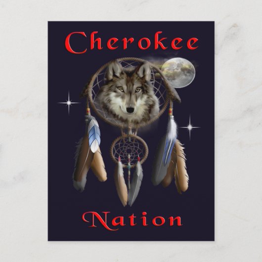 Cherokee natie briefkaart (Voorkant)