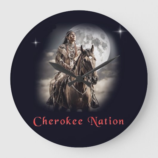 Cherokee natie grote klok (Voorkant)