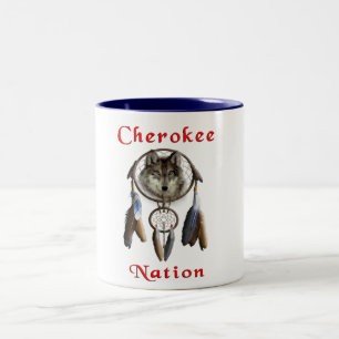 Cherokee natie tweekleurige koffiemok