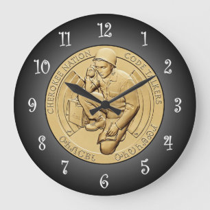 Cherokee Nation Code Talkers Bronzen Medaille ~ Grote Klok