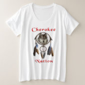 Cherokee Nation Grote Maat T-shirt (Design voorkant)
