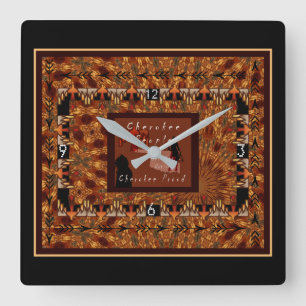 Cherokee Nation Vierkante Klok