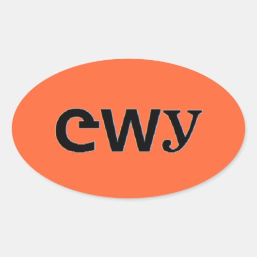 Cherokee Ovale Sticker (Voorkant)