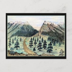 Cherokee Pass Rocky Mountains Briefkaart