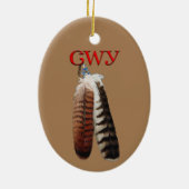 Cherokee Pride Keramisch Ornament (Achterkant)