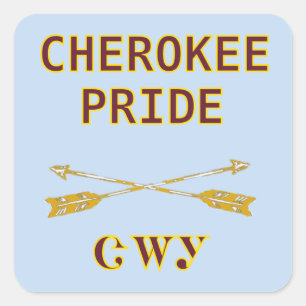 Cherokee Pride with Arrows Sticker