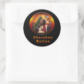 Cherokee Ronde Sticker (Tas)