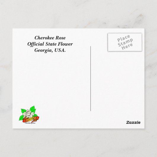 Cherokee Roos Briefkaart (Achterkant)