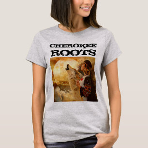 CHEROKEE ROOTS LADIES FEMMES T-shirt TEE - SHIRT