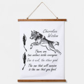 Cherokee Wisdom Hangend Wandkleed (Voorkant)