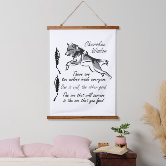 Cherokee Wisdom Hangend Wandkleed (Slaapkamer)