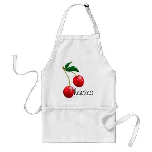 CHERRIES APRON STANDAARD SCHORT (Voorkant)