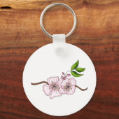 Cherries: Cherry Blossom Branch Sleutelhanger (Voorkant)