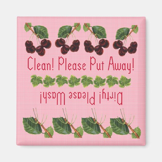 Cherries dishwasher magnet magneet (Voorkant)