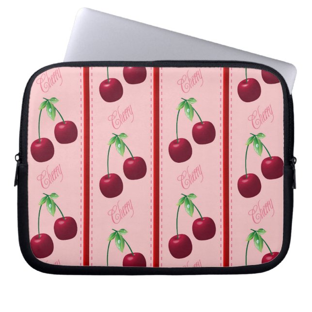 Cherries Electronics Bag Laptop Sleeve (Voorkant)