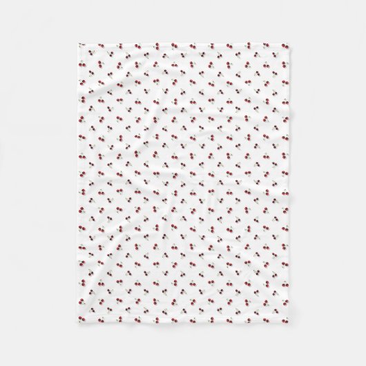 Cherries Fleece Blanket Deken (Voorkant)