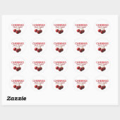 Cherries fresh picked ronde sticker (Vel)