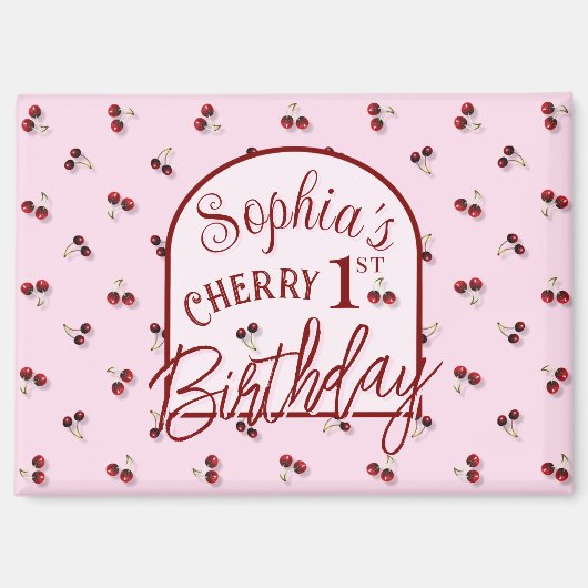 Cherries Magnet Magneet (Voorkant)