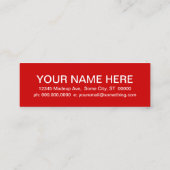 CHERRIES (mod-vierkanten) Mini Visitekaartje (Achterkant)