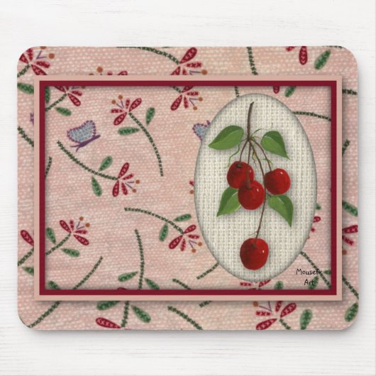 Cherries Mousepad Muismat (Voorkant)
