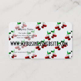 Cherries Pattern Visitekaartje