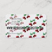 Cherries Pattern Visitekaartje (Voorkant)