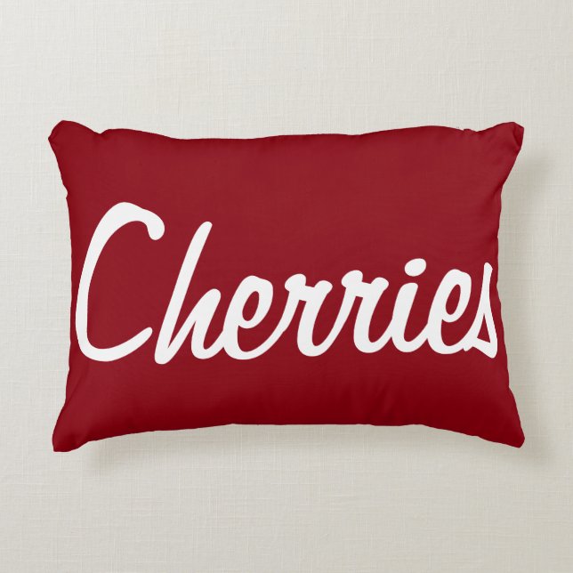 Cherries Pillow Accent Kussen (Voorkant)