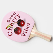 Cherries Ping Pong Paddle Tafeltennisbatje (Zijkant)